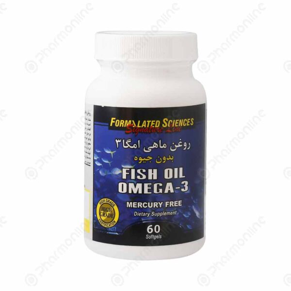 کپسول روغن ماهی امگا 3 بدون جیوه فرمولیتد ساینسز