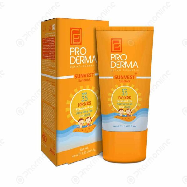 کرم ضد آفتاب کودکان پرودرما SPF35، 40 میلی لیتر