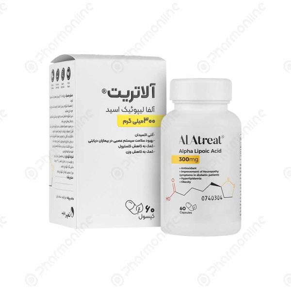 کپسول آلاتریت 300 میلی‌گرم آلفا لیپوئیک اسید و لاغری