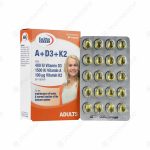 کپسول ویتامین آ، د3 و کا2 یوروویتال