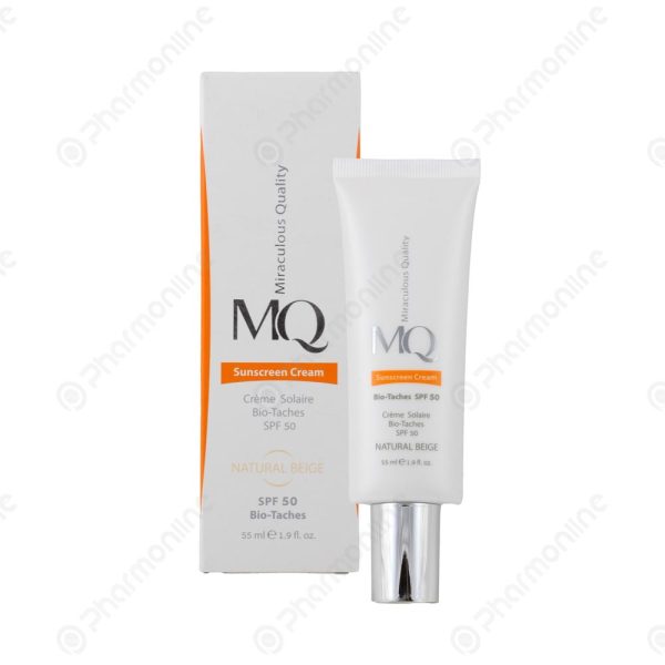 کرم ضد آفتاب بایوتچ SPF50 ام کیو رنگ بژ طبیعی