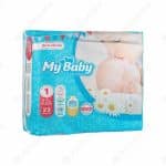 پوشک کامل کودک مای بیبی سایز 1، 22 عددی پوشک مای بیبی سایز 1