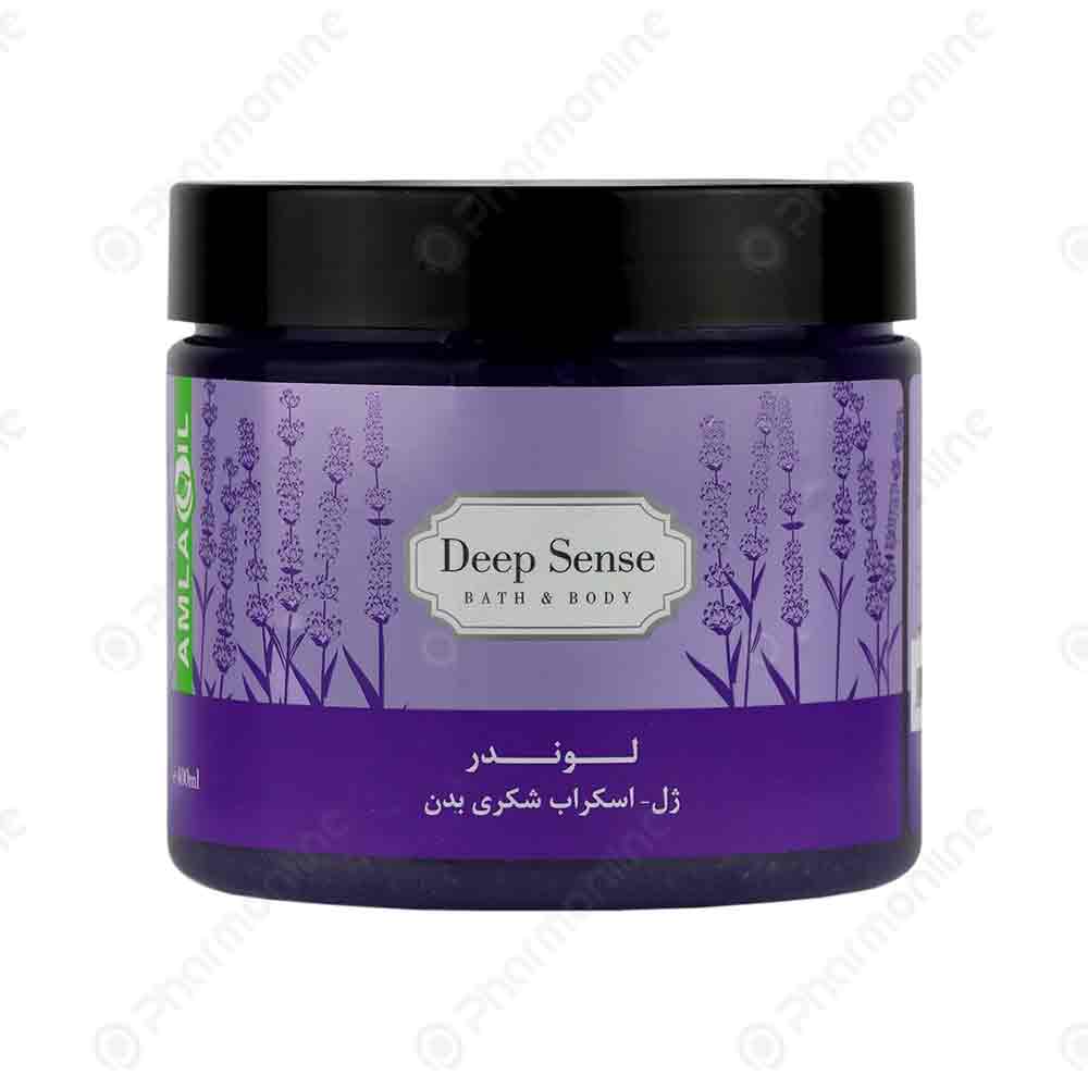 ژل اسکراب شکری بدن لوندر دیپ سنس