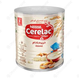 سرلاک حریره بادام به همراه شیر نستله