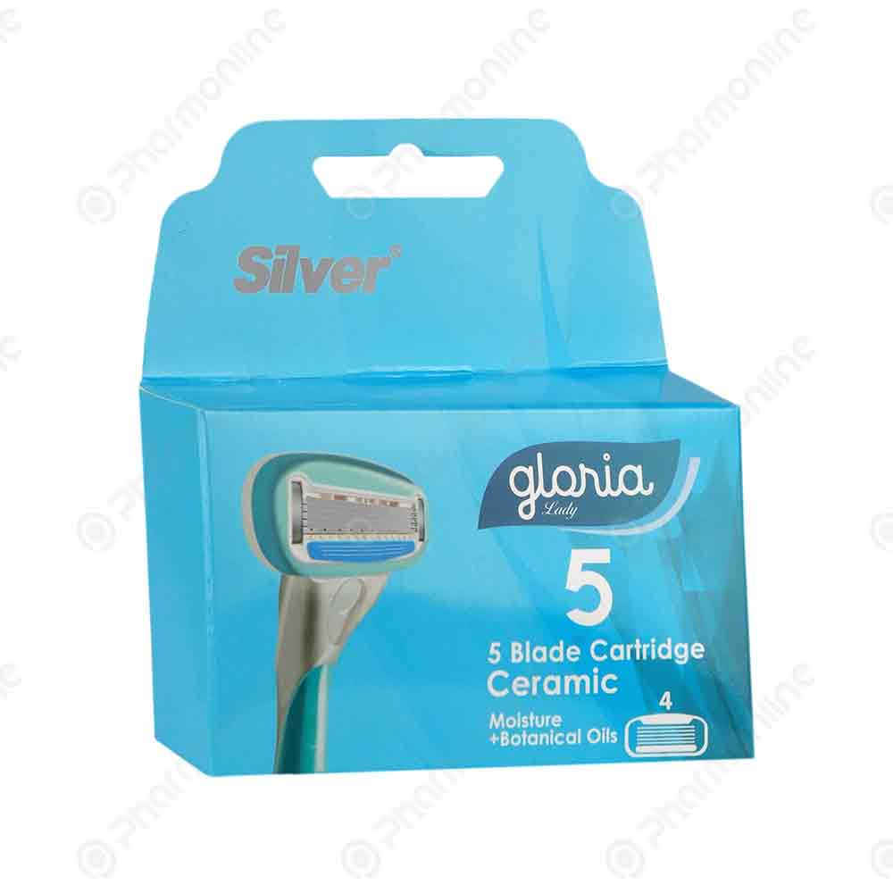 تیغ یدک سیستم 5 لبه مدل گلوریا لیدی سیلور