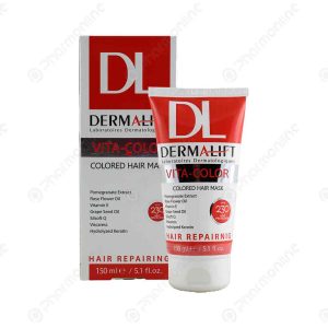 ماسک مو با آبکشی موهای رنگ شده ویتا کالر درمالیفت