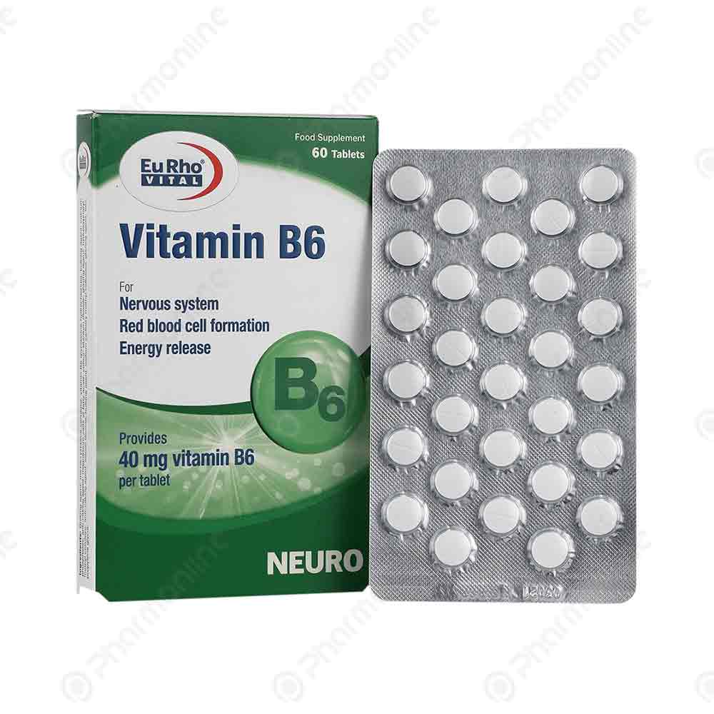 ویتامین B6 یوروویتال 60 عددی